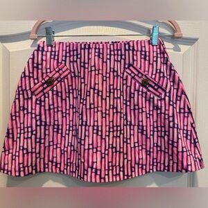 Lilly Pulitzer Madison Skort Mandevilla Pink Slathouse Stripe XS